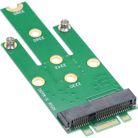 Carte adaptateur MSATA vers NGFF, carte mère SATA vers M.2 NGFF MSSD, convertisseur (1/5)