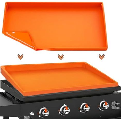 Tapis de cuisson en silicone pour Blackstone, Blackstone, accessoires de barbecue de 71,1 cm, entièrement enveloppé, couvercle plat de qualité alimentaire (1/5)
