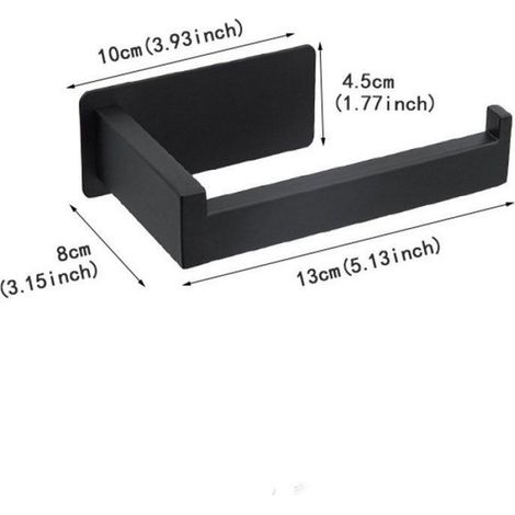 Porte-Essuie-Tout - Acier Inoxydable - Sans Perçage - Pour Salle De Bain Cuisine - 1 Pièce (1/5)