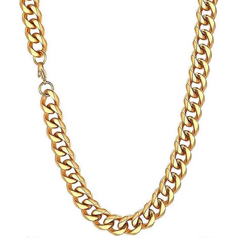 Richsteel Kubanische Kettenhalskette für Damen und Herren, 3-12 mm, Edelstahl
