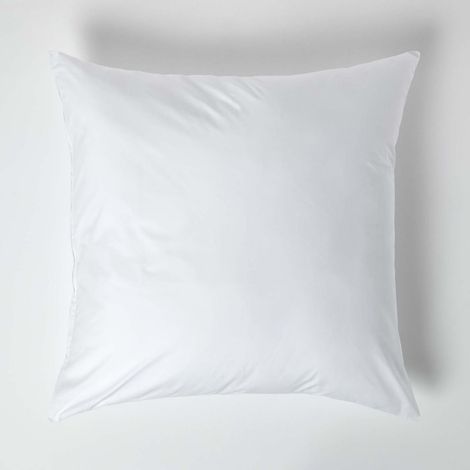 HOMESCAPES Taie d'oreiller Blanc 100% coton Egyptien 200 fils 80 x 80 cm