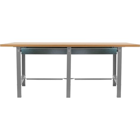 Banco de trabajo SIMONWORK (86,5x210x75cm) GRIS Y MDF (1/3)