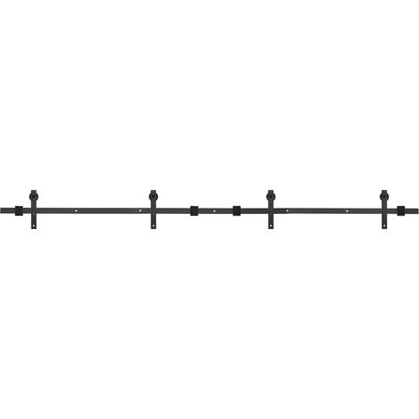 Schiebetürsystem-Set aus Holz für Scheunentore, 4 m, Doppeltür-Schiebetürbeschläge und Zubehör für Lagerhallenschränke (1/5)