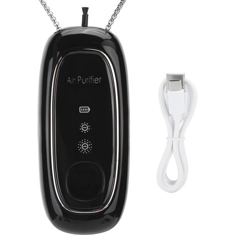 Purificateur d'Air Portable Mini à Porter Autour du Cou - Noir (1/5)