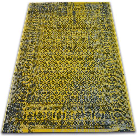 Tappeto Vintage Fiori 22209/025 giallo yellow 80x150 cm