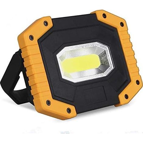 Projecteur LED Rechargeable 30W 2000LM Projecteur Chantier Lumière de Travail 3 Modes Lanterne Portable Projecteur LED USB pour Camping, Chantier, Garage, Atelier(1pack) (1/5)