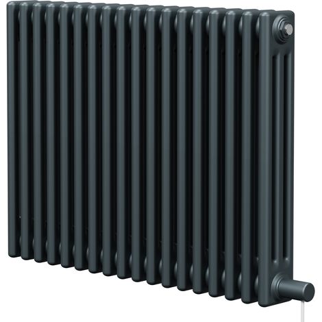 Wholesale Domestic Colosseum Anthracite 600mm x 821mm Horizontal Electric Triple Column Radiator (1/5)