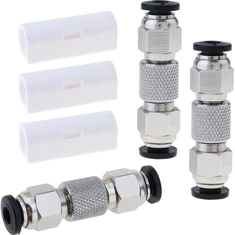Connettore PTFE per tubo di aggiornamento in acciaio inossidabile da 3 pezzi adatto per stampante 3D Bambu Lab X1 X1C X1E P1P P1S con custodia protettiva, guarnizione per raccordo tubo filamento da 4 