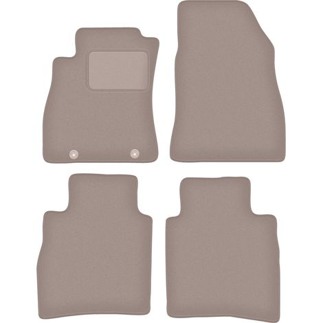 Tapis en velours beige pour : Nissan Pulsar C13 à hayon (2014-) (1/5)