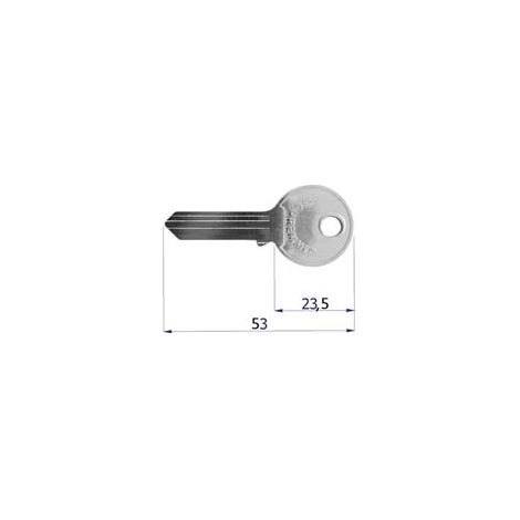 CHIAVE GREZZA PER SERRATURE SERRANDA/GARAGE- - (0C22XNISBOZ) - 10 pezzi SECUREMME