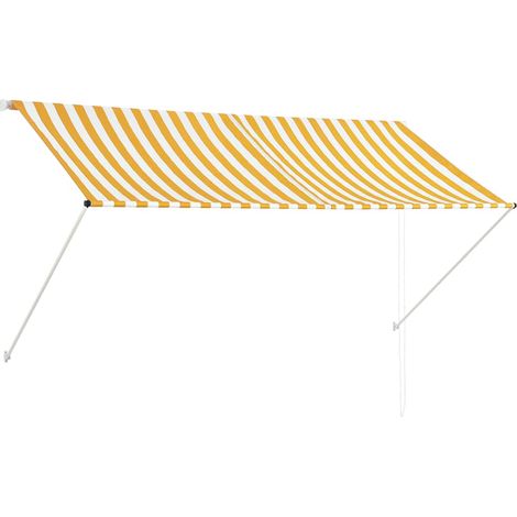 Maison Exclusive - Einziehbare Markise 250×150 cm Gelb und Weiß