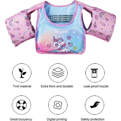 Gilet de sauvetage enfant, apprentissage de la natation, 13-22 kg, aide à la natation pour garçons et filles, 2-6 ans (1/5)