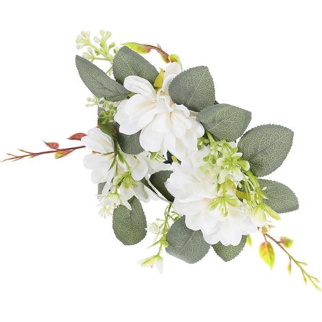 Anneaux de bougie décoratifs en forme de couronne florale (lot de 3) (1/5)