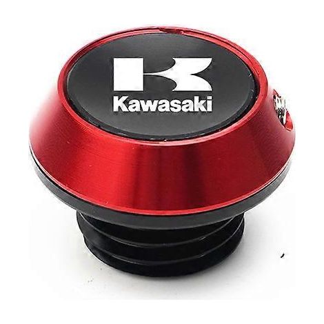 Convient aux Kawasaki Z900 ZX4R ZX4RR ZX25R : vis de remplissage d'huile du couvercle de pompe de frein avant et arrière en alliage d'aluminium modifié (le couvercle d'huile est rouge). (1/5)