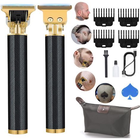 Tondeuses à cheveux pour hommes et enfants, tondeuses à barbe pour hommes, tondeuses à lame en T, tondeuses sans fil, épilateurs-AquaForge (1/5)