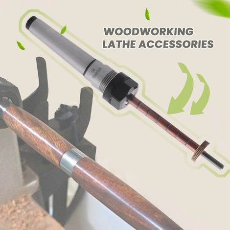 Un stylo à bille avec une tige conique rotative, adapté aux machines à bois. (1/4)