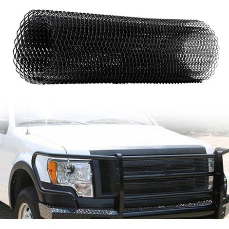 Grille maille hexagonale universelle en aluminium 6x12mm pour pare-chocs avant auto, treillis de calandre flexible, découpe libre, kit de grille de carrosserie (1/5)