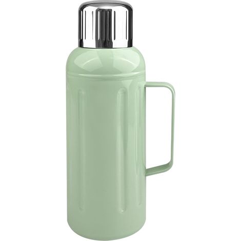 Bouteille Isotherme 800ml, Gourde Inox, Gourde Isotherme en Acier Inoxydable, Thermos avec Tasse Bouteille, Double Paroi (Vert)