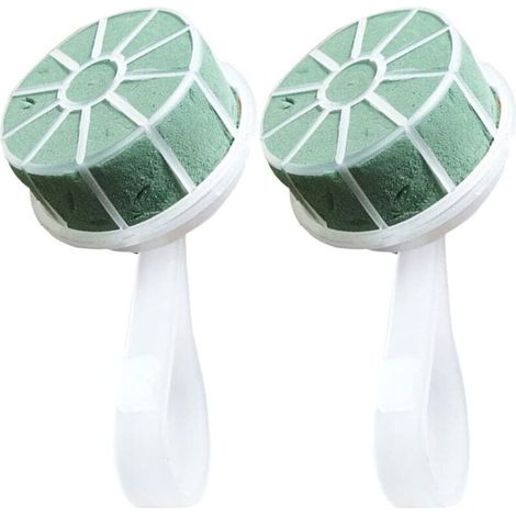 Lot de 2 supports en mousse avec poignée pour bouquet de mariée, fleurs fraîches en soie, fournitures de mariage