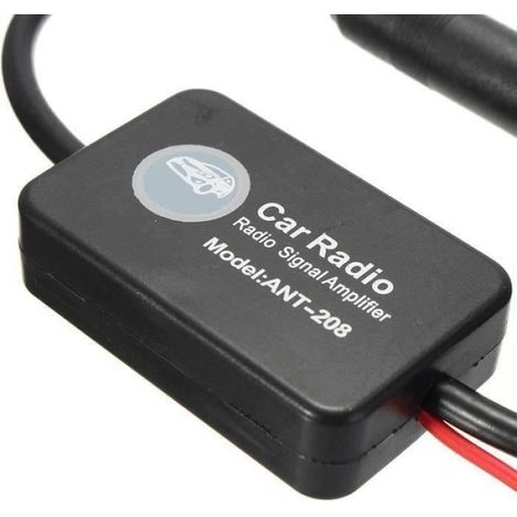 Amplificateur de Signal d 'antenne Autoradio Amplificateur Ehance d 'antenne Universel FM 12V de Signal Radio de Voiture Da22454 (1/4)