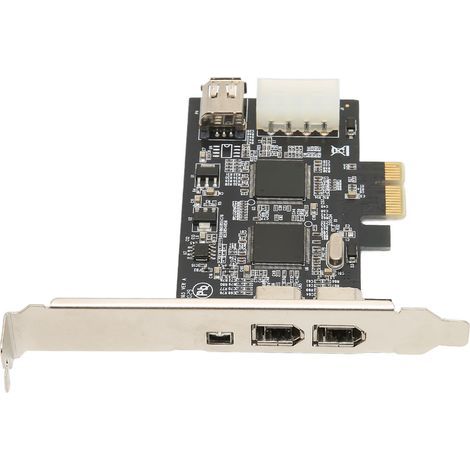 Carte PCIe à 4 ports FireWire 1394A pour disques durs et caméscopes (1/5)