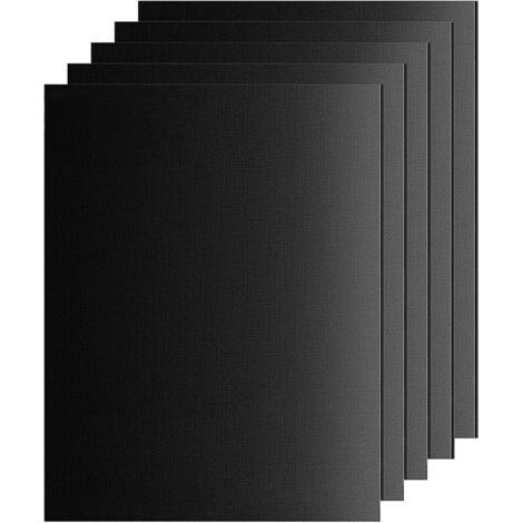 Lot de 5 Tapis de Cuisson pour Barbecue - 40 x 32 cm - Tapis en téflon, Anti-adhérent sans PFOA - Résiste à des Températures Allant Jusqu'à 260 °C (1/4)