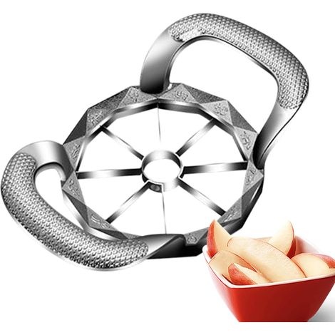 Découpe-Fruits,Trancheuse de Fruits Ergonomique 2 en 1 8/12 (1/5)