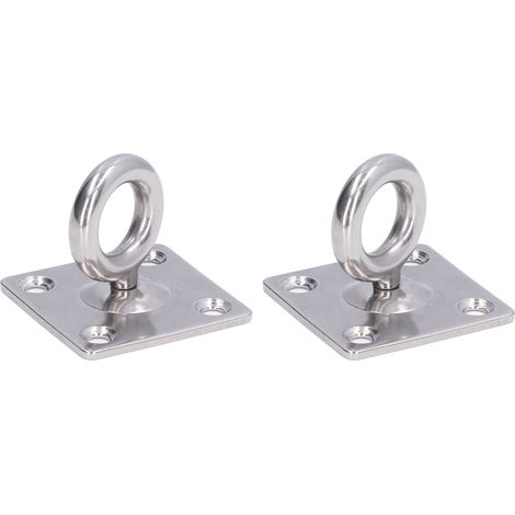 Support de fixation plafond 2 pièces en acier inoxydable 316, crochets rotatifs pour bateau, boulons et poutres de toit (1/5)