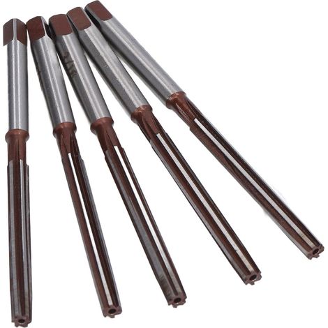 Lot de 10 fraises manuelles à queue droite en acier 9SiCr pour aluminium et bois, 3/16 po (1/5)