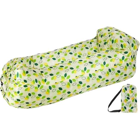 Canapé gonflable Lit canapé gonflable pour camping, lit d'appoint extérieur confortable et portable (1/5)