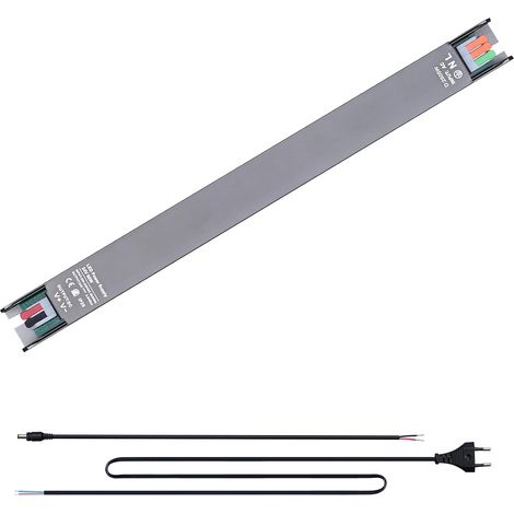 Transformateur LED 24V 60W, Ultra Mince 2.5cm Largeur, Alimentation AC 220V à DC 24V 2.5A Adaptateur Transfo Constante pour Ruban LED, Lampes, Projecteurs (1/4)
