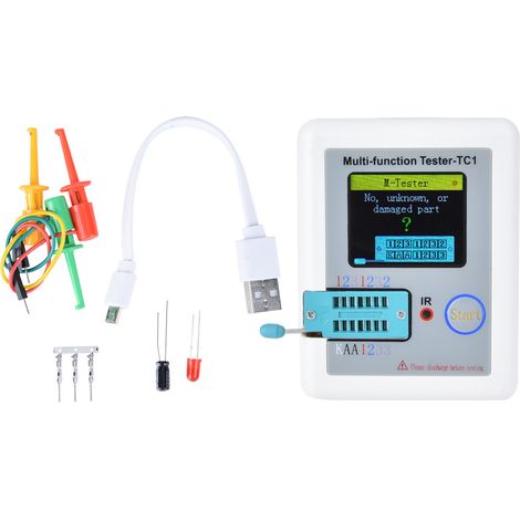 Testeur de composants électroniques portable multifonction avec affichage couleur complet (1/5)