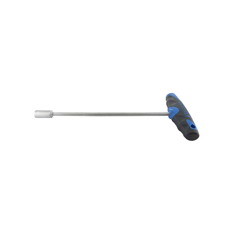 clé à douille gedore 13mm avec poignée en t bi-composants et longueur de lame de 230mm.