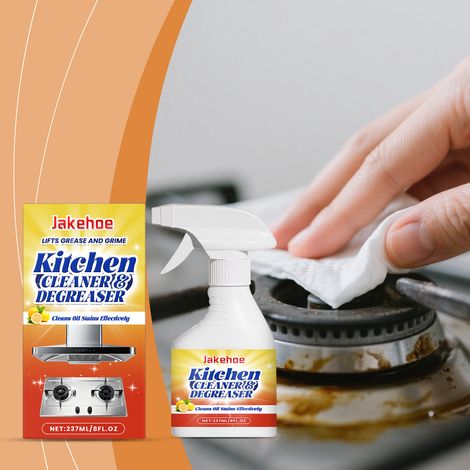 Kitchen degreasing foam spray, household cleaning spray for oil stains, range hoods, and stovetops -- 237ml -- BIEMMEDUE (1/5)