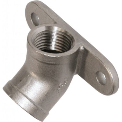 Supporto per abbeveratoio a succhiotto da muro in acciaio inox per Suini (1/2)