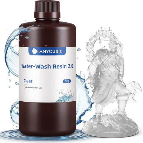 Anycubic Water Washable 2.0 Klar 1kg (1/5)