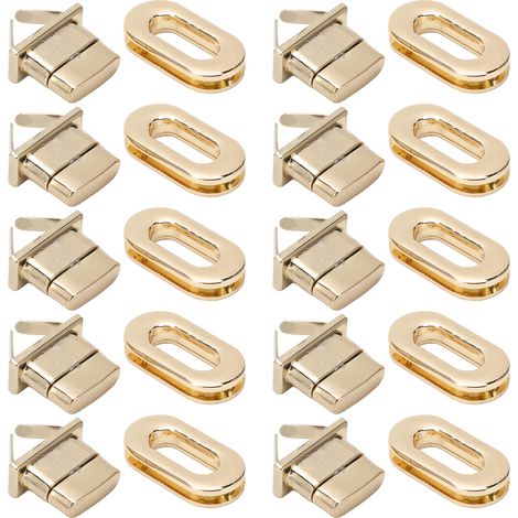 Fermoir de sac classique 3,5x1,7cm pour maroquinerie DIY - serrure de ceinture en métal pour portefeuilles et accessoires en cuir (1/5)