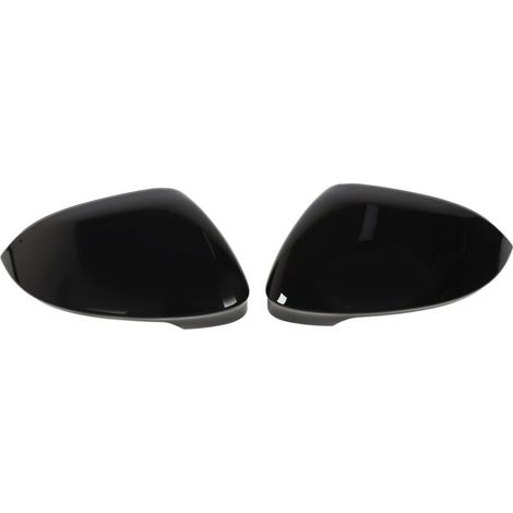 Couvercle de rétroviseur noir brillant, 2 pièces, Texture lisse, boîtier de capuchon latéral de porte adapté pour ID3 Mk8 2020 + (1/5)