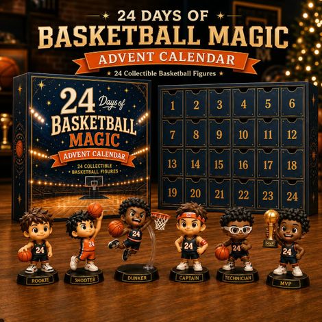 Calendrier avent sport 2026 2D basket-ball figurine