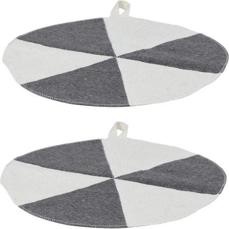 2 coussins de sauna, feutre, pour banc sauna et spa/hammam (1/5)