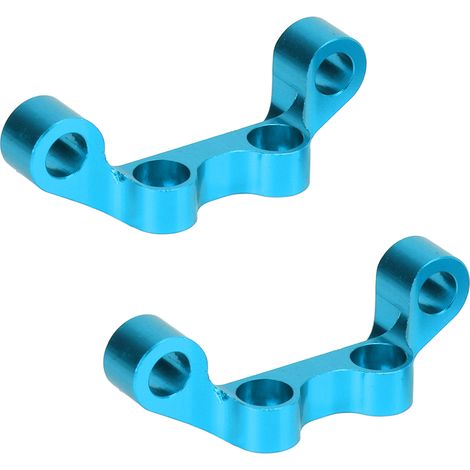 2 Pièces Bras de Suspension en Aluminium pour Châssis Tamiya TT02, Pièces de Rechange Améliorées pour Modèles RC 1/10, Couleur Bleu (1/5)