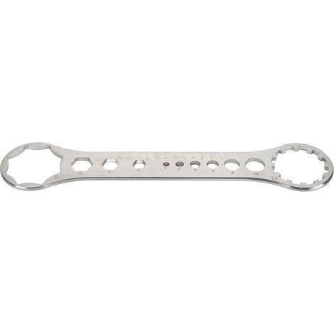 Clé à molette pour le démontage et le montage du capuchon de fourche avant de vélo 8T-12T en acier inoxydable pour Suntour et RST (1/5)