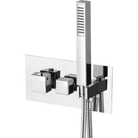 Sapho Latus - Thermostatische Unterputzbatterie, für 3 Verbraucher, mit Grundkörper, mit Zubehör, Chrom 1102-45 (1/5)