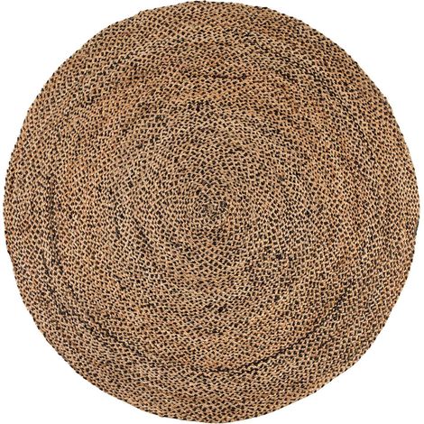 VIVARAISE - Tapis Vivaraise Elliot en jute gris - Diamètre 160 cm (1/4)