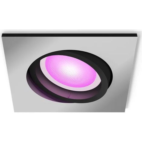 Philips Hue Centura Spot encastrablé Rond (Aluminium) Lumière blanche et colorée - White and Color Ambiance (1/4)