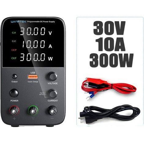 Alimentation électrique CC, Sortie programmable, Fonctionnement sûr, WPS3010H 30V 10A (1/2)