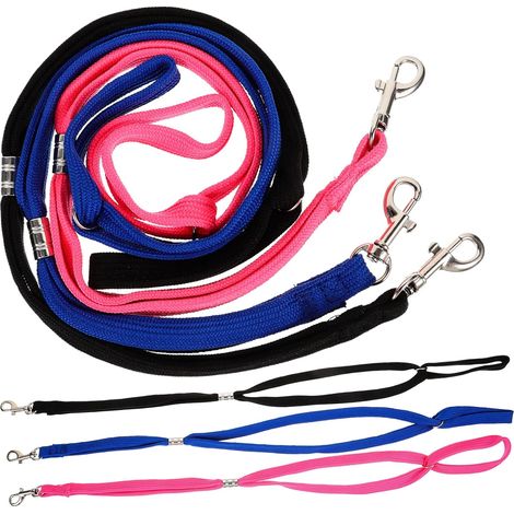 6-Piece Pet Grooming Leash Set, Adjustable Nylon Straps for Grooming Table, Dog Accessories, Blue, Black, Pink (1/5)