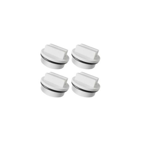 Bouchon Piscine Hiver - 4 pièces, Bouchon Piscine Hiver PVC 1.5 Pouces Joint Torique - Clapet Skimmer (1/4)