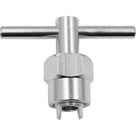 Outil de retrait de valve de robinet de douche en aluminium compatible avec diverses cartouches (1/4)