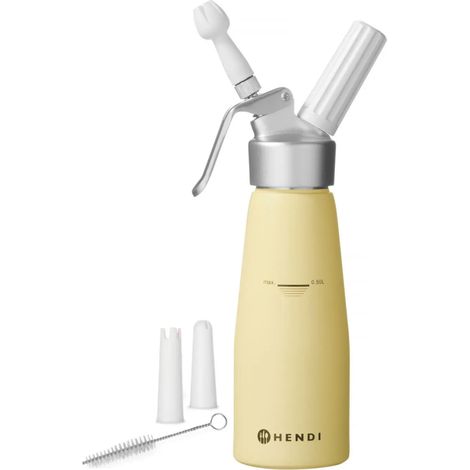 Siphon à chantilly jaune pastel 0,5 L - Hendi 975855 (1/4)